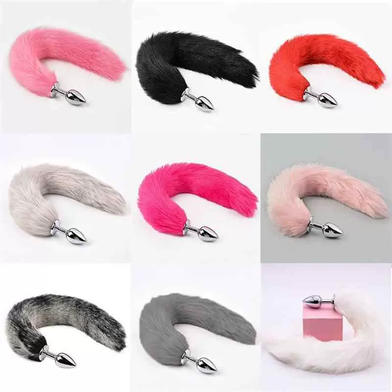 [Ảnh thật] Đuôi cáo cosplay có đầu đút, Butt plug dài đủ màu kích thích hậu môn nhiều màu